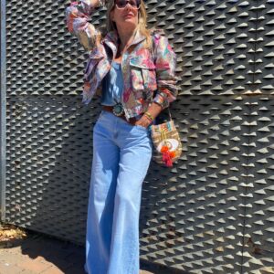 Bomber estampada