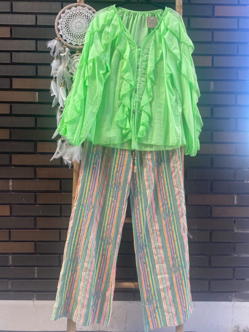 Camisa algodón con volantes - Imagen 3