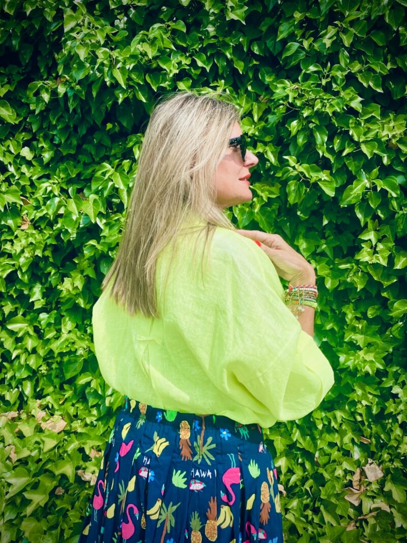 Camisa de lino fluo - Imagen 3