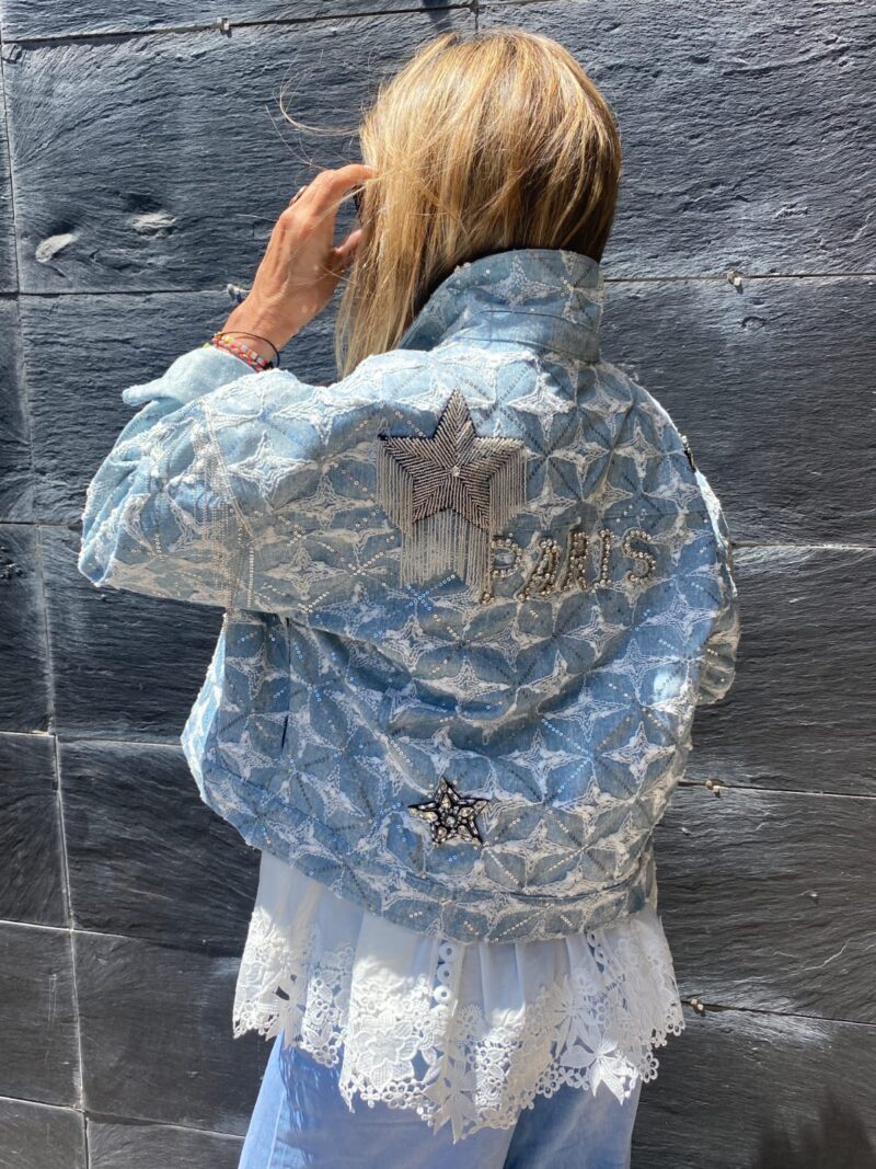 Chaqueta Vaquera Bordada Paris - Imagen 4