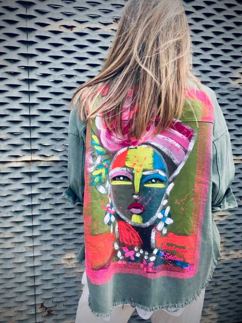 Chaqueta pintada a mano - Imagen 4