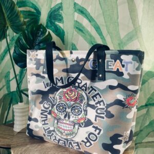 Tote estampado calavera