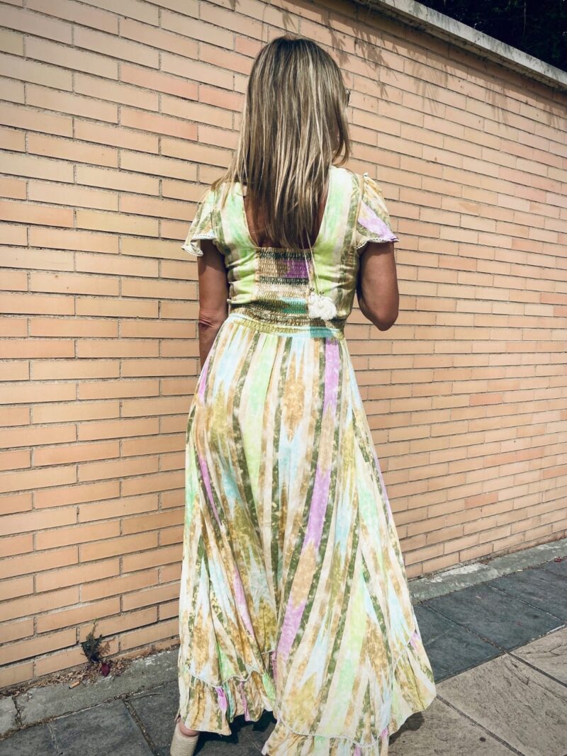 Vestido Boho con volantes y colores - Imagen 4