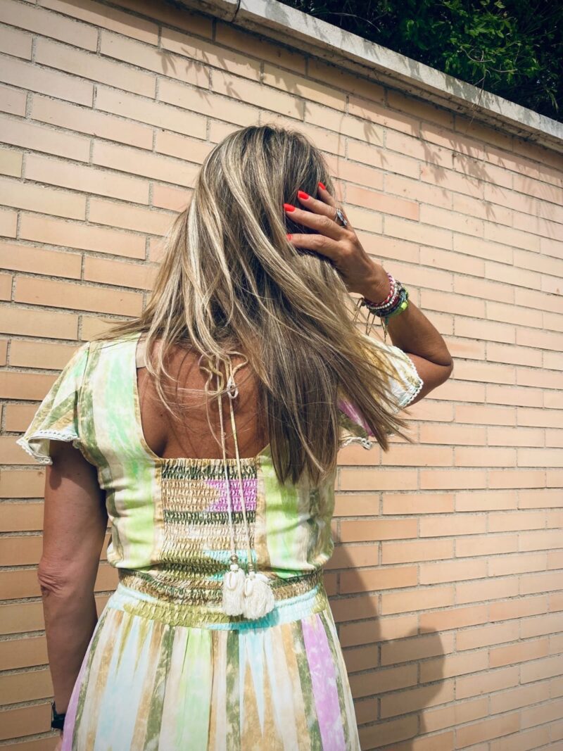 Vestido Boho con volantes y colores - Imagen 3