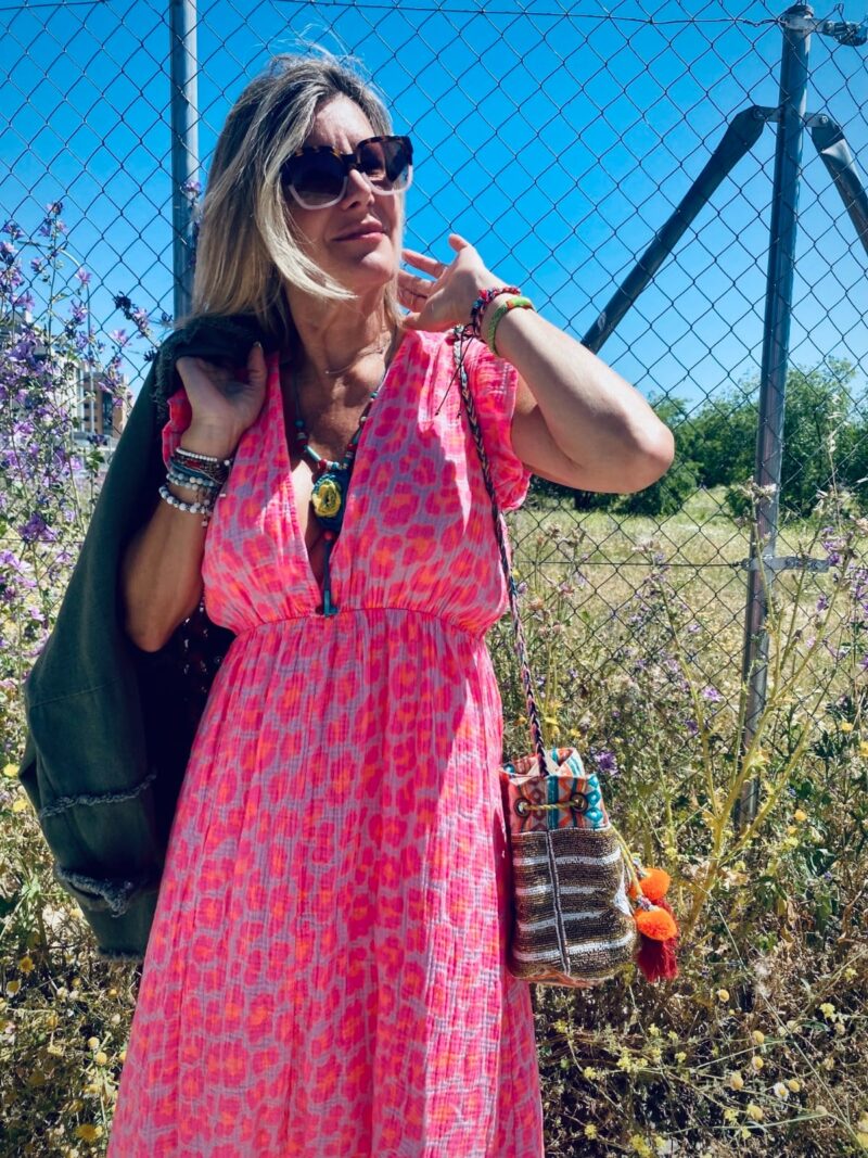 Vestido Boho Estampado Fluo - Imagen 3