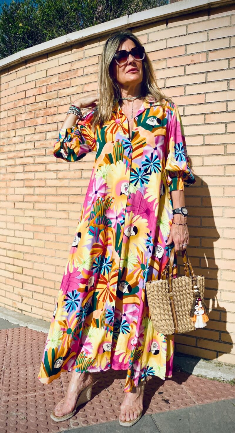 Vestido Camisero en algodón - Imagen 4