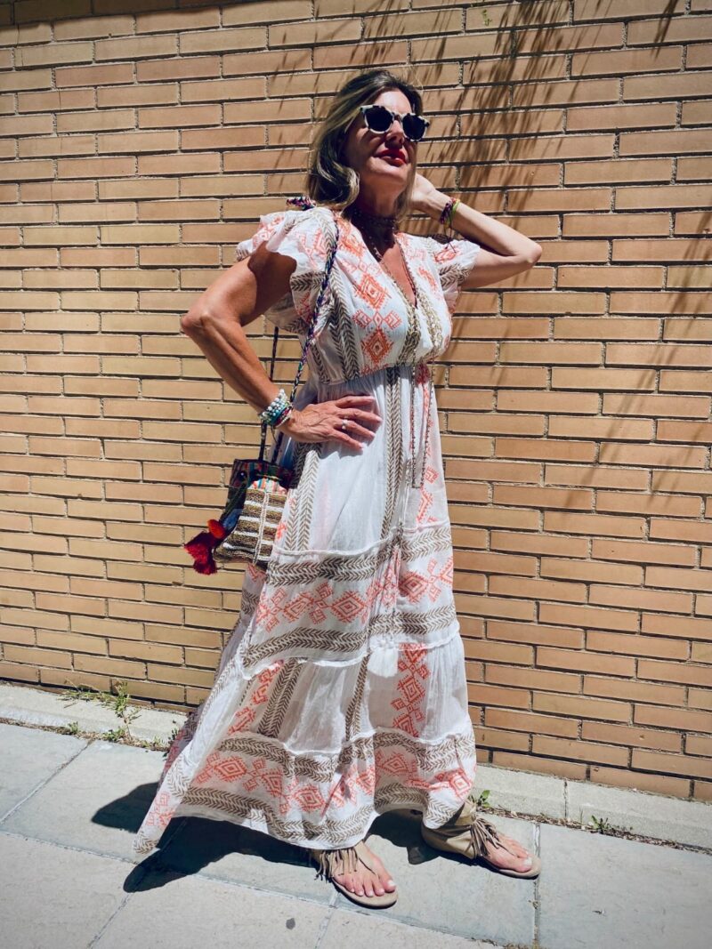 Vestido Estampado Étnico - Imagen 3
