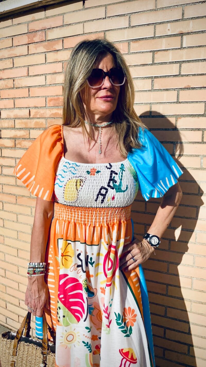 Vestido Manga Globo Two