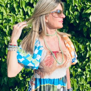 Vestido Manga Globo
