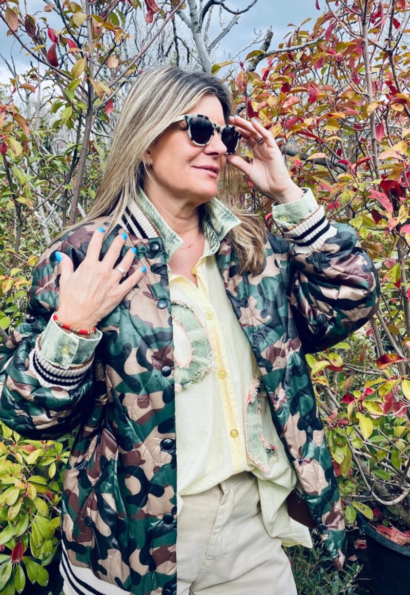 Bomber camuflaje interior borreguito