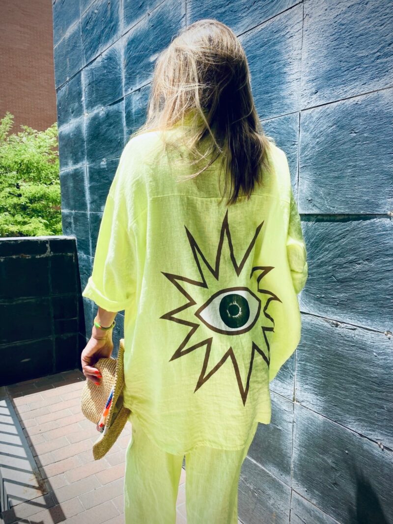Camisa lino ojo - Imagen 7