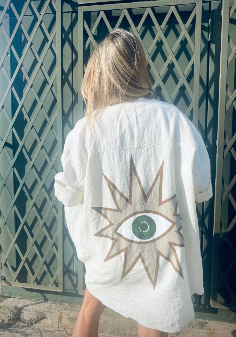 Camisa lino ojo - Imagen 2