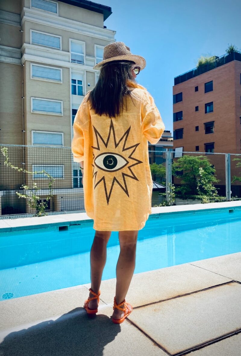 Camisa lino ojo - Imagen 3