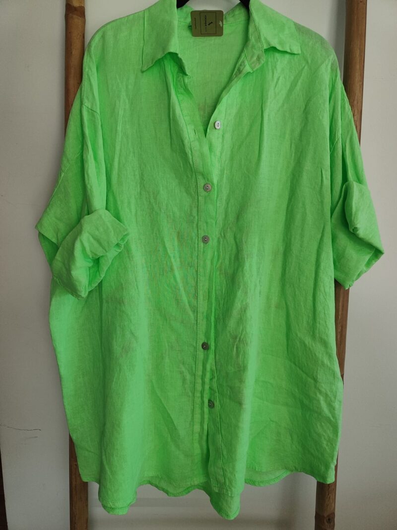 Camisa lino ojo - Imagen 8