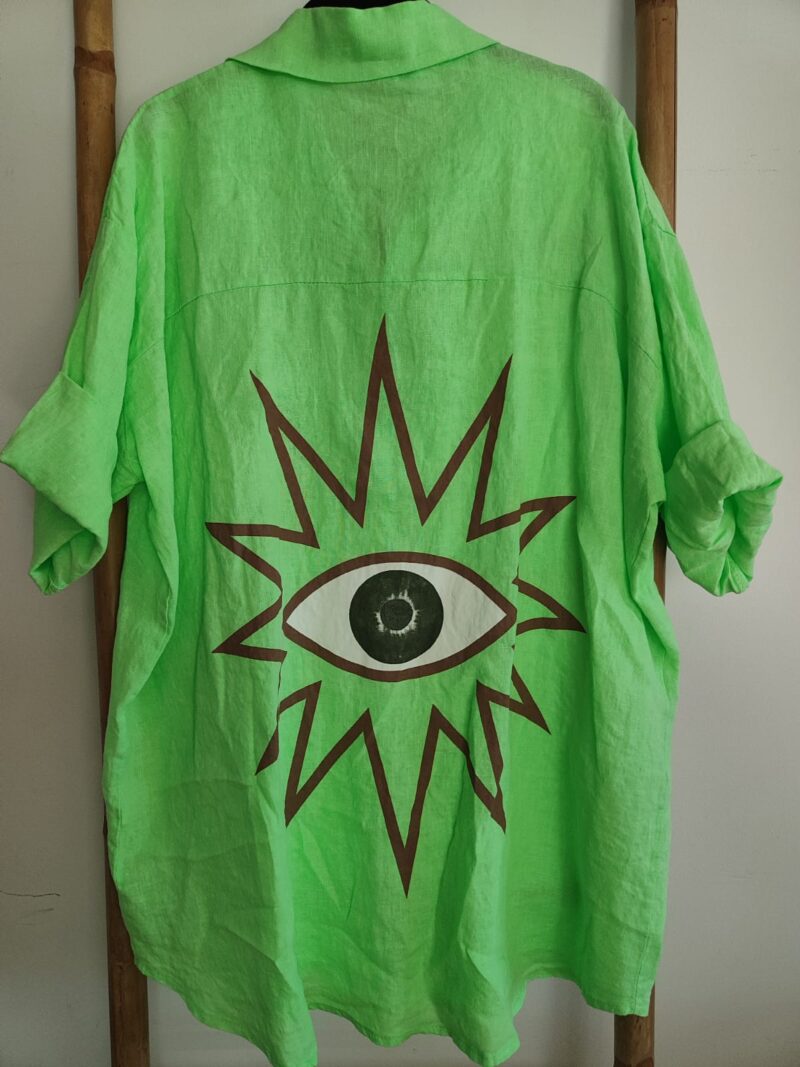 Camisa lino ojo - Imagen 5
