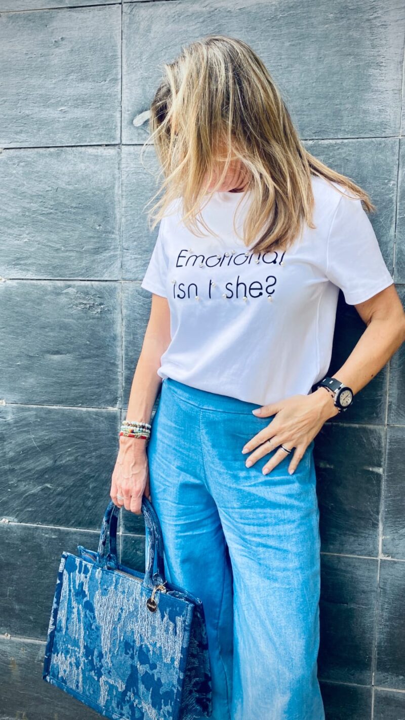 Camiseta Detalles de Perlas