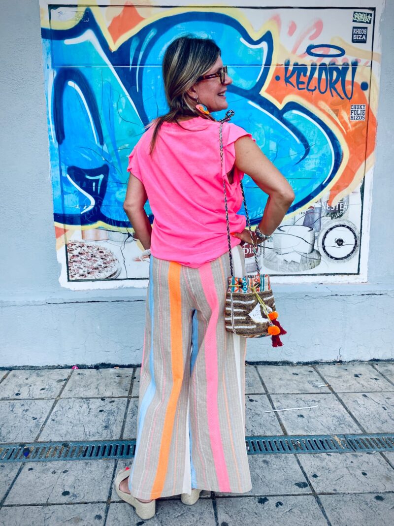 Pantalón rayas fluo - Imagen 3