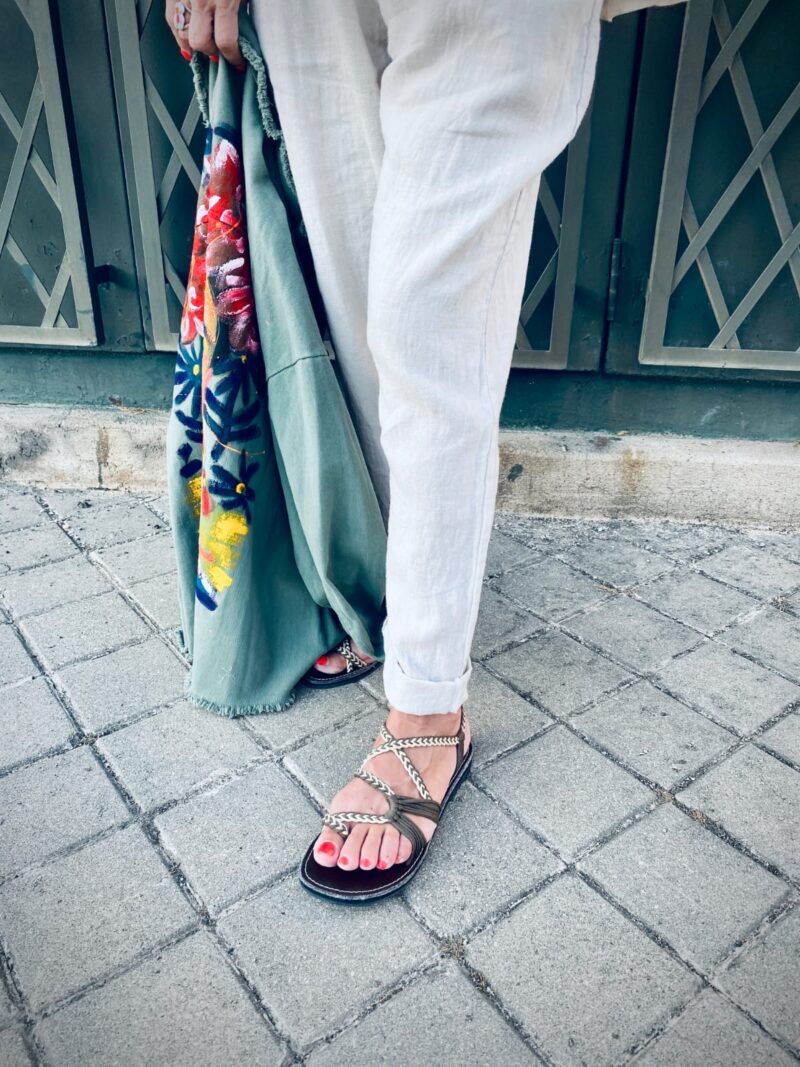 Sandalias tejidas crochet - Imagen 2