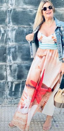 Vestidos de tirantes con estampados coloridos